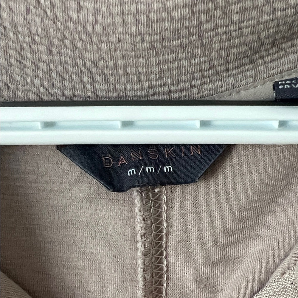 Danskin Taupe Half-Zip Pullover - Picture 2 of 3